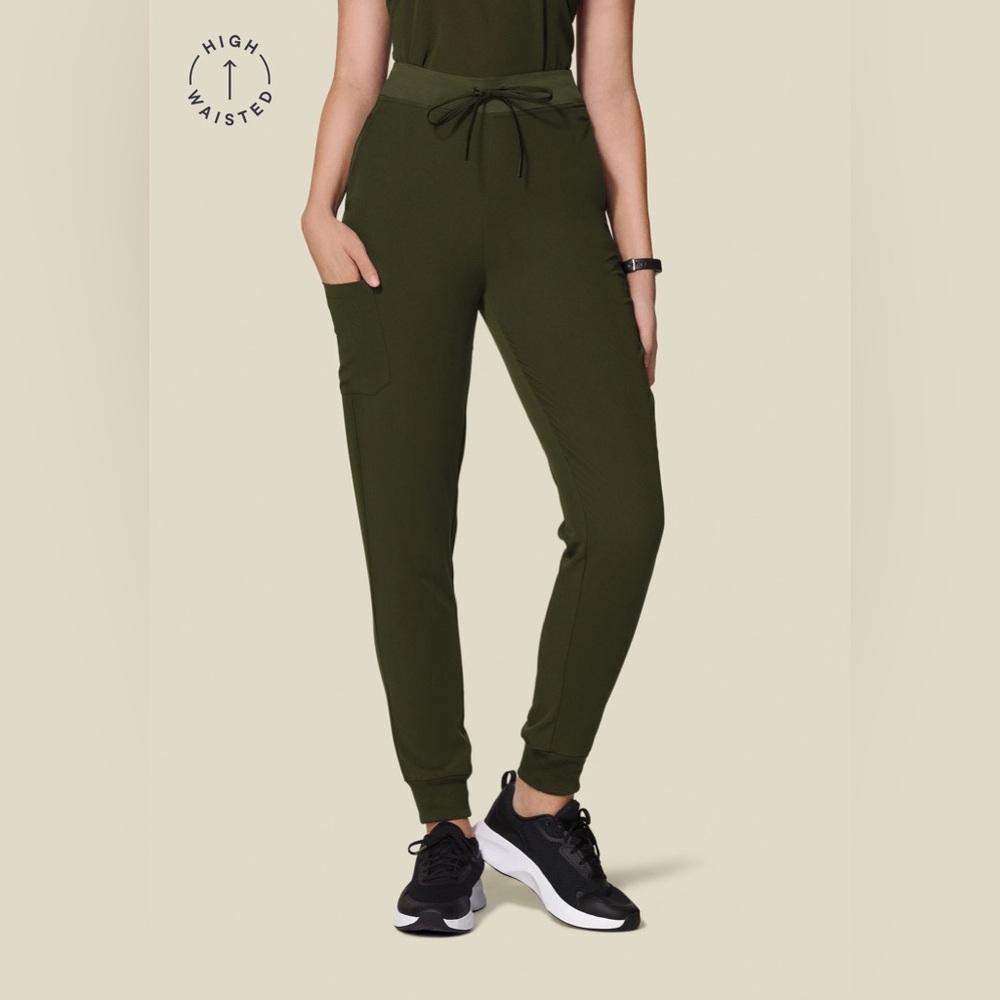 Olive Green Mandala Jogger scrub bottoms